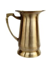 Pure Brass Jug Plain For Drinking And Serving Capacity -1000 ML - £44.18 GBP