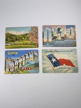 Lor/4 Vtg 1940s 1950s Souvenir Folder Postcards Texas Decorah Iowa Portland ME - £6.21 GBP