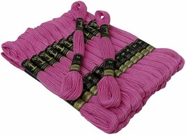 Anchor Threads Cross Stitch Stranded Cotton Thread Hand Embroidery Floss Pink - £9.97 GBP
