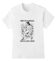 Body Of A Goddess, Hustle Like A Boss Womens Short Sleeve Shirts - $14.99
