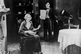 Charles Chaplin and Virginia Cherrill in City Lights Seated in Chair 18x... - $23.99