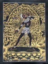 BLACK AND GOLD VAJRAYOGINI TIBETAN THANGKA HAND-PAINTED BUDDHIST TANTRIC... - $3,403.27 MXN