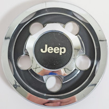 ONE 1984-2002 Jeep Cherokee Wrangler Comanche Steel Wheel 1403 Chrome Center Cap - £32.16 GBP