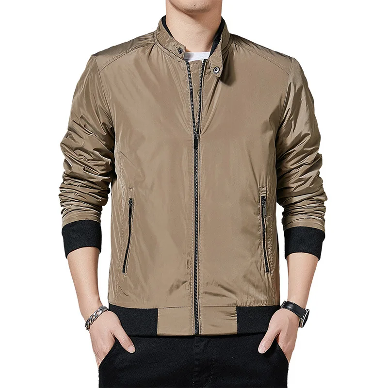 2021 Fashion Jacket for Men Business Casual Coats Outdoors New  Windbreaker Soli - £224.52 GBP