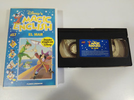 El mar Magic English Discover el English con WALT DISNEY VHS Tape - $202.74 MXN