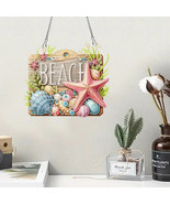 Beach Ocean Sea Shells Hanging Theme Diamond Jewel Art Home Decor  COMPL... - $29.77 CAD