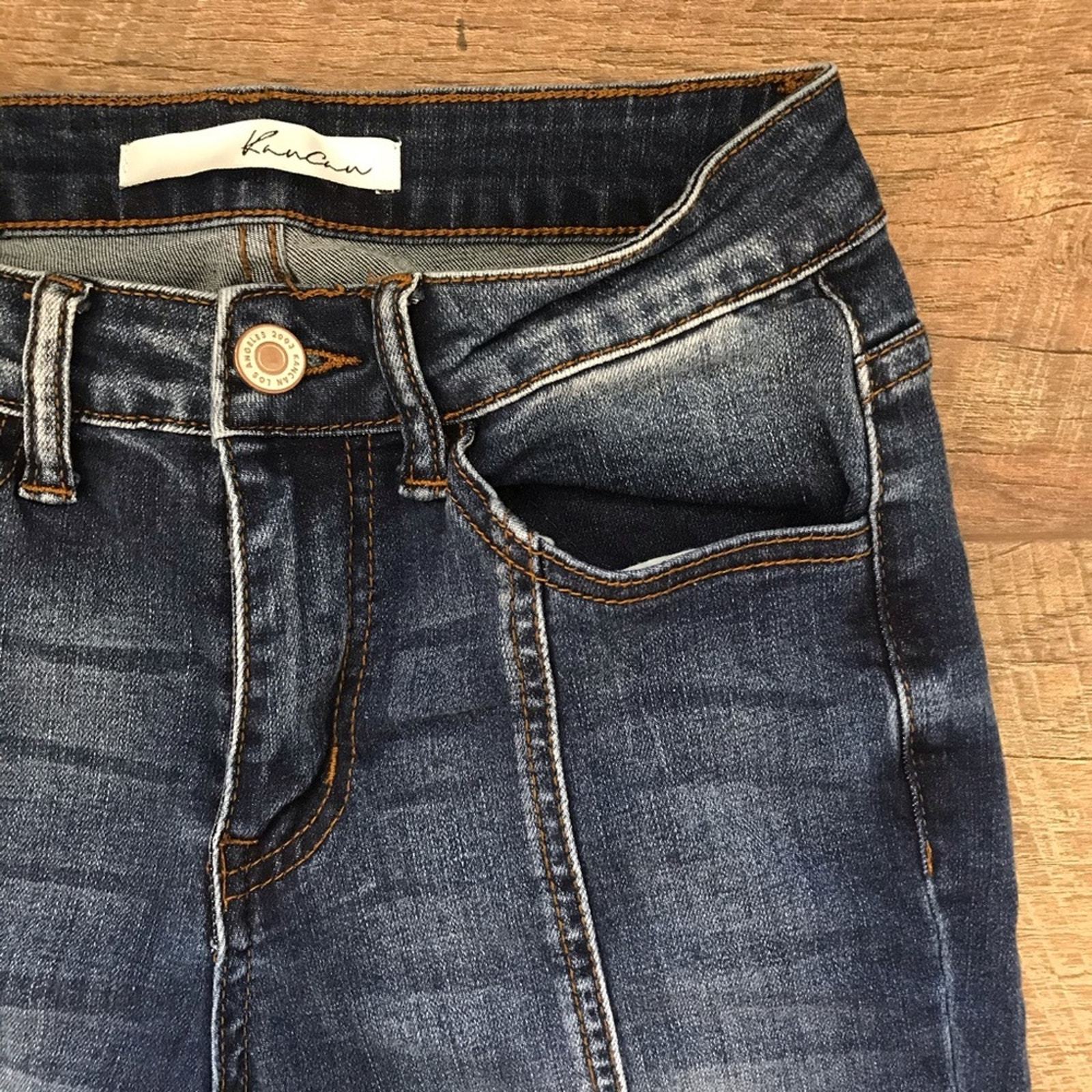 KanCan Cropped Skinny Raw Hem Jeans sz 1 / 24 Item image 2