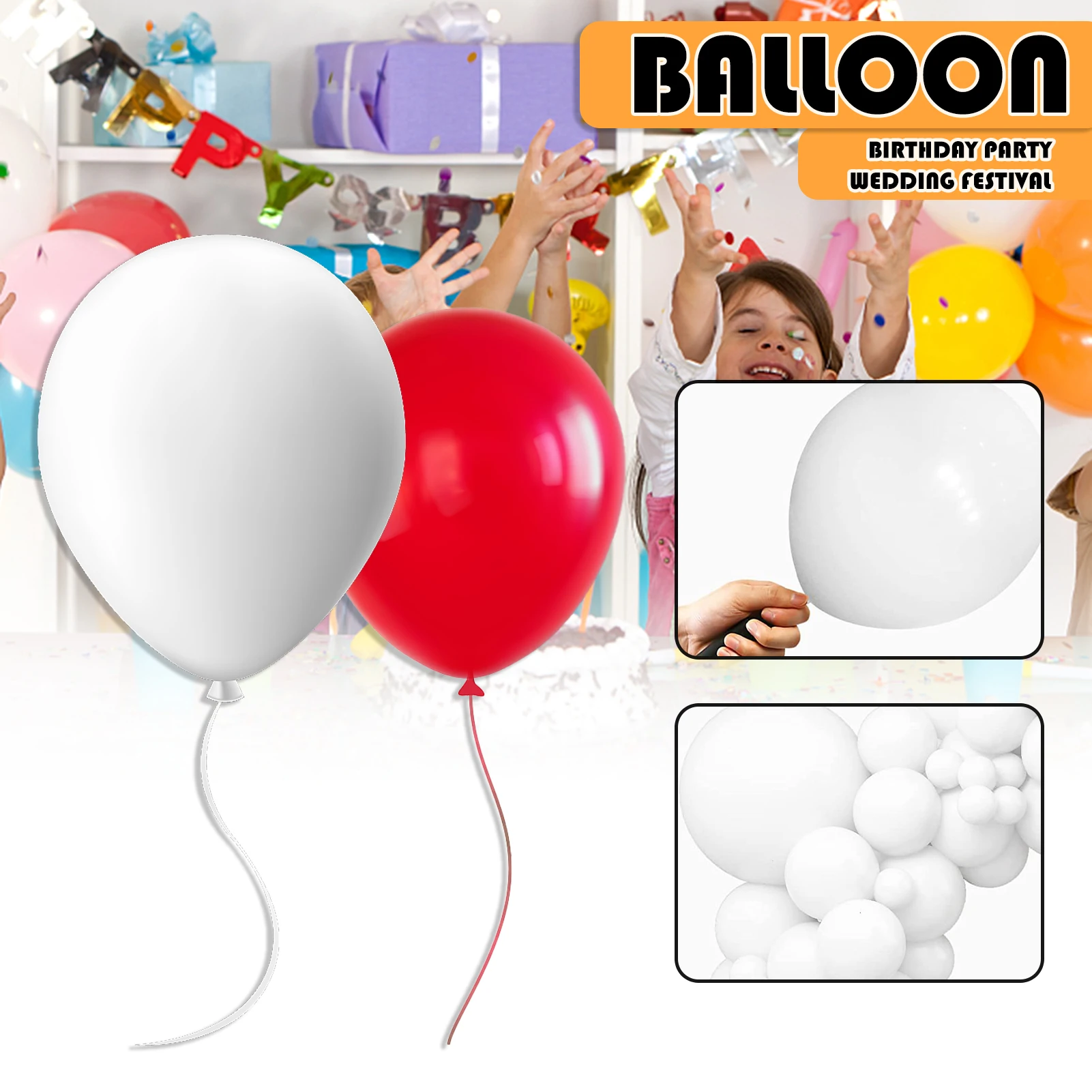 Muti-Color Balloons Set Reusable Round Soft Balloons For Wedding - £15.52 GBP+