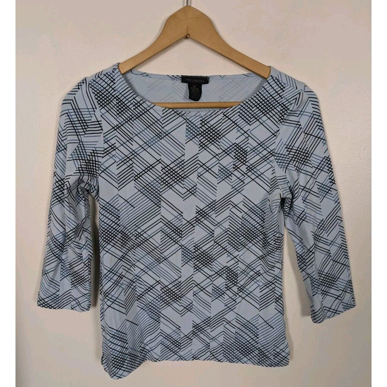 The Limited Shirt Size Medium Vintage Y2k M 3/4 Sleeves Baby Blue (#13) - $8.99