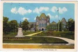 Ontario Postcard Toronto Provincial Parliament Buildings - £1.15 GBP