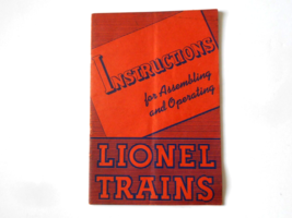 Lionel Trains Instructions for Assembling and Operating 1940 - £7.88 GBP
