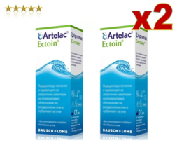 2 PACK Artelac Ectoin eye drops 10 ml Bausch+Lomb conjunctivitis eyes ir... - £27.37 GBP