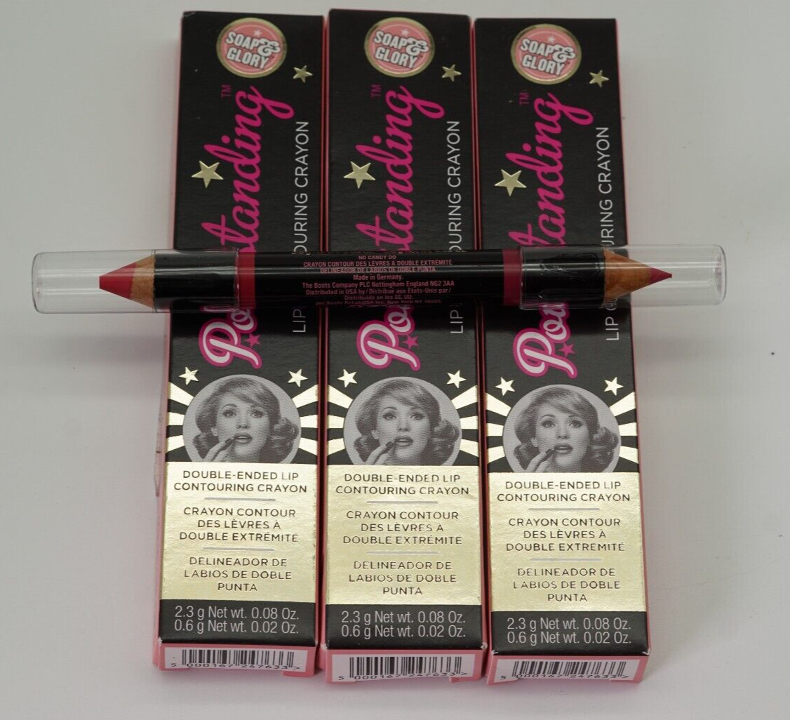 (LOT OF 3) NEW Soap & Glory Pout Standing Lip Contouring Crayon - No Candy Do - $12.77