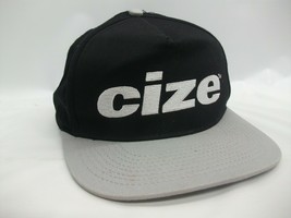 Cize Hat Black Gray Snapback Baseball Cap - £15.72 GBP