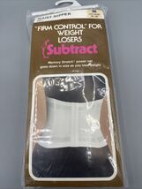 Vintage SUBTRACT 2521 WAIST NIPPER Firm Control Stretch Corset Sz 36 White - $44.45