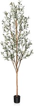 Kazeila Artificial Olive Tree 7Ft Tall Faux Silk Plant For Home Office Decor - £68.45 GBP