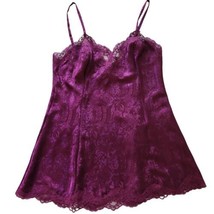 VTG NWT Victoria&#39;s Secret Lace Nightie Slip Dress Nightgown Purple Size L - £31.98 GBP