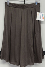 New Lu La Roe 2.0 Medium Solid Dark Chocolate Brown Knit Madison Pocket Skirt - £29.71 GBP