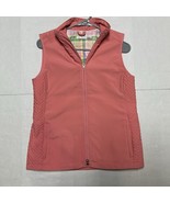 Lady Hagan Melon &amp; Green Golf Full Zip Vest Top Size Small Tennis Sporty... - $318.91 MXN