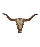 Rustic Western MDF Wood Longhorn Cow Skull Cutout Wall Decor Plaque 29.25&quot;L - $83.65 CAD