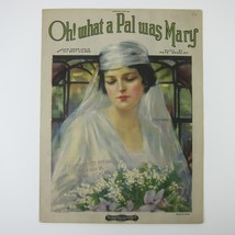 Oh! What A Pal Was Mary Sheet Music Try This On Your Piano Bye-Lo Antique 1919 - £15.85 GBP