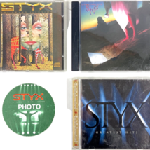 Styx Vtg Concert Photo Pass + 3 CD Lot Greatest Hits Grand Illusion Corn... - £34.21 GBP