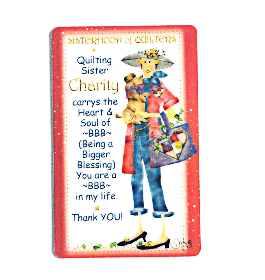 Sisterhood of Quilters Charity Magnet - $4.95
