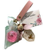 Pink Rose Keychain Eternal Flower Car Bag Hanging Ornaments THANK YOU GIFT - $10.77