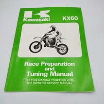 OEM 1985 Kawasaki KX60 Motorcycle Race Preparation &amp; Tuning Manual 99920... - £11.79 GBP