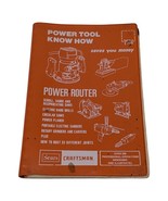Sears Craftsman Power Router Power Tool Know How Manual 1977 - €12,72 EUR
