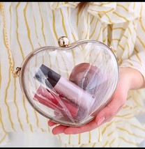 Heart Handbag Clear Shaped Crossbody Bag Novelty Shaped Purse - €20,39 EUR