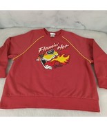 Cheetos Chester Cheetah Flamin Hot Pullover Sweatshirt Size M Red - $13.96