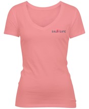 Salt Life Womens Activewear Soak Up The Sun Cotton T-Shirt Flamingo Size Medium - £19.53 GBP