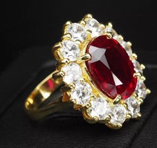 Elegant Blood Red Rubellite Tourmaline 10.35Ct 925 Sterling Silver Handm... - $280.00