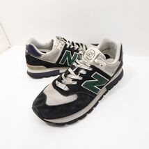 Men&#39;s New Balance 574 ML574DVB Black Suede Sneakers Shoes Size 10.5 - €31,25 EUR
