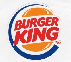 Burger King Logo decal Window Laptop helmet hard hat up to 14&quot; FREE TRAC... - £2.34 GBP+