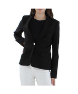 Calvin Klein Womens 6 Classic Black Single Button Blazer Jacket RETAG CM15 - $60.49 CAD