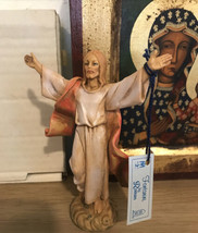 Vintage 1985 Fontanini By Roman Jesus Hand Painted By the Artist Tuscany Italy - £35.36 GBP