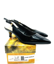 Bella Vita Scarlett II Classic Pointed Toe Pumps- Black Patent, US 8WW - £26.31 GBP