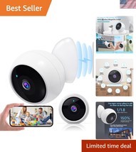Indoor-Outdoor Wireless Security Camera with Motion Alerts &amp; Two-Way Audio - $952.78 MXN