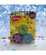 3 Pack Carmex Medicated Lip Balm Jars .25 Oz 7.5g Each Limited Edition S... - $11.57