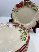 Set Of 7 Longaberger Nature&#39;s Garland Luncheon Plates - £141.53 GBP