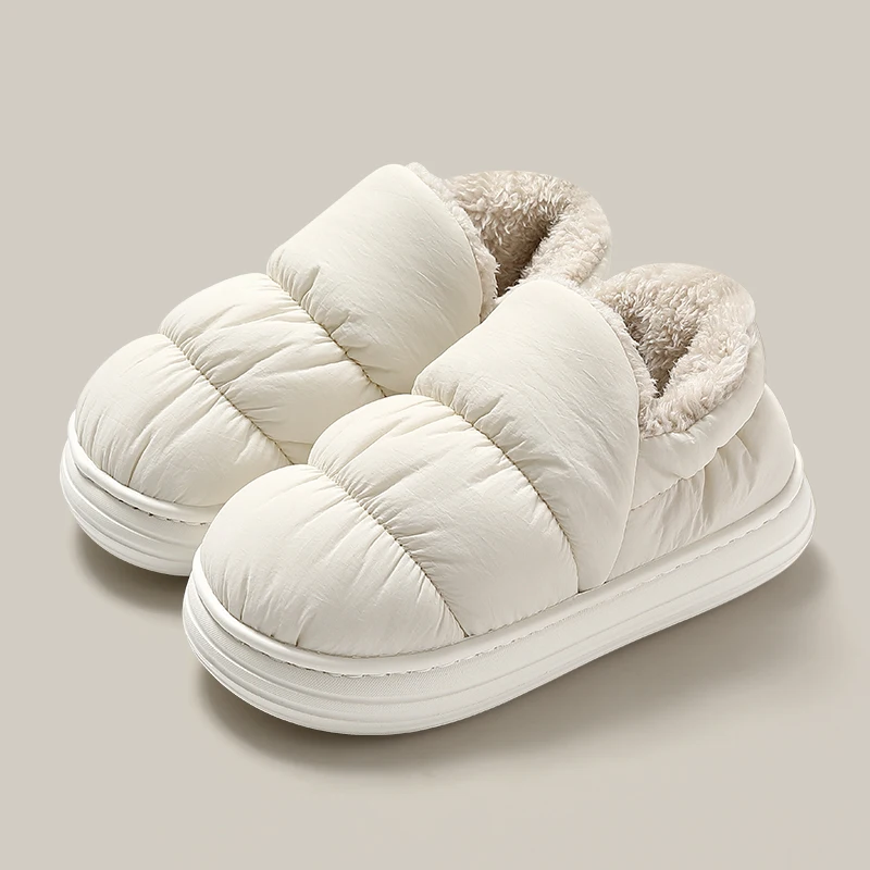 Plush Shoes For Women Mules Indoor Outside Winter Home Warm Fluffy Anti-skid Boo - £25.82 GBP