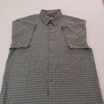 Columbia AM7837 Men's Green/Yellow Plaid Short Sleeve Button-Up Shirt Size XL image 14