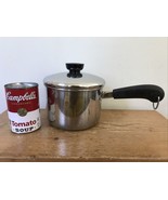 Vintage Revere Ware Stainless Steel Clad 1.5 1 1/2 qt Sauce Pot w Lid Re... - £31.44 GBP