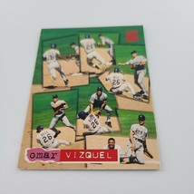 1994 Topps Omar Vizquel 93 Earns Respect Seattle Mariners Baseball Card - £2.17 GBP