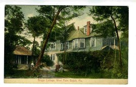 Briggs Cottage Postcard West Palm Beach Florida 1910&#39;s - £9.36 GBP