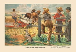 That&#39;s the Ideal Binder - Deering Harvester Co. 20 x 30 Poster - £20.06 GBP