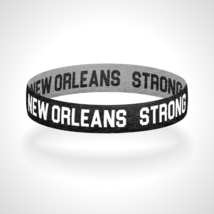 Reversible New Orleans Strong Bracelet Wristband The Big Easy Crescent City - £9.48 GBP