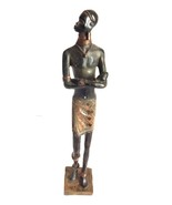 Handsome Africa Male Statue - Height 13&quot; - £6.29 GBP